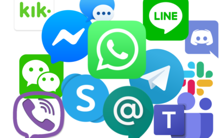 Acteurs de la messagerie instantanée en 2019