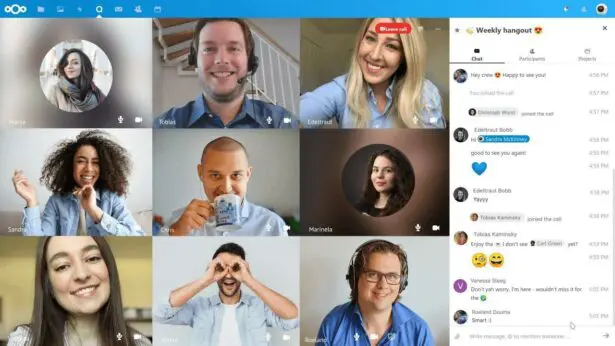 Talk, la solution entreprise de visioconférence de Nextcloud