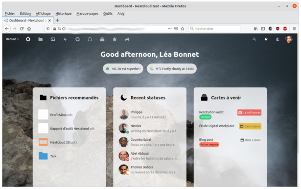 Les nouveautés de Nextcloud Hub version 20 (1/2)