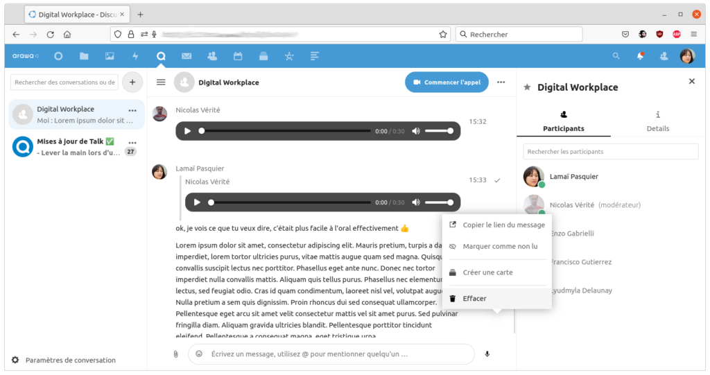 arawa nextcloud 22 talk effacer1