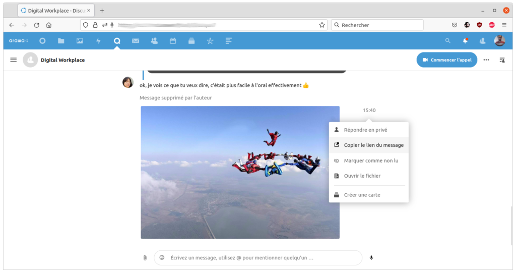 Nextcloud 22 + Talk 12 : Digital Workplace moderne 14 arawa nextcloud 22 talk lien