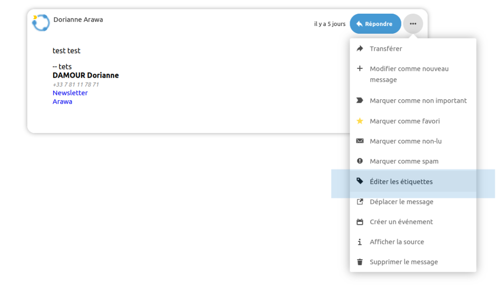 Nextcloud 23 : renforcez la collaboration avec votre écosystème 10 Mail sans étiquette