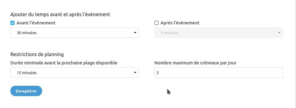 Nextcloud 23 : renforcez la collaboration avec votre écosystème 15 Paramétrez votre rendez-vous