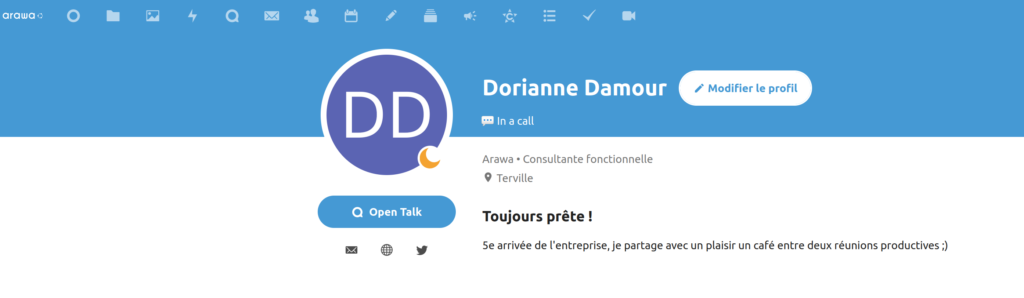 Nextcloud 23 : renforcez la collaboration avec votre écosystème 2 Profil utilisateur