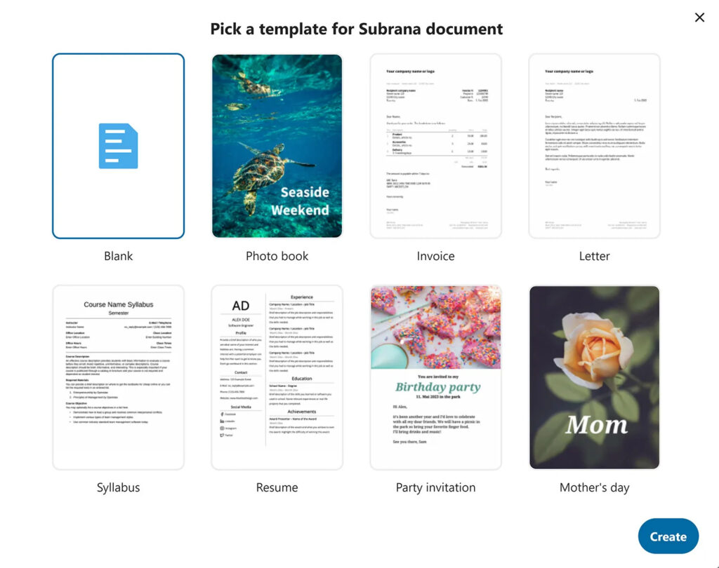 Détail des nouveautés de Nextcloud Hub 5 (v. 27) 20 nextcloud office document templates hub5jpg