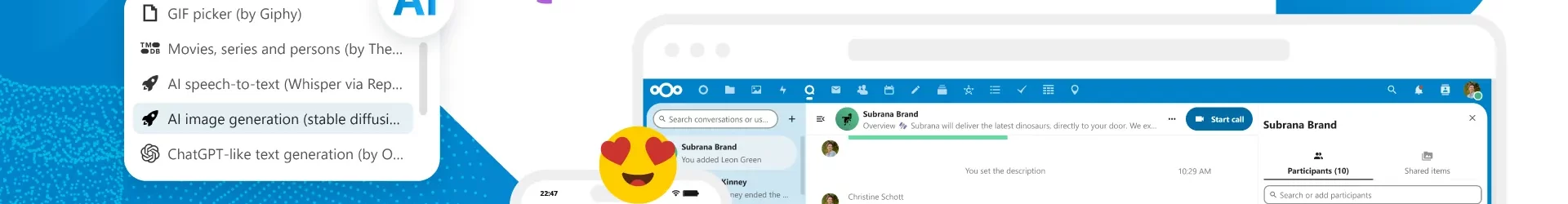 Détail des nouveautés de Nextcloud Hub 5 (v. 27)