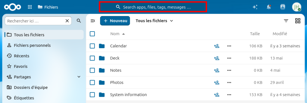 Principales nouveautés de Nextcloud Hub 26 Spring (v. 34) 5 2026 06 10 15 59