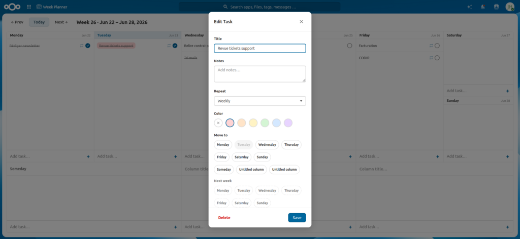 Principales nouveautés de Nextcloud Hub 26 Spring (v. 34) 50 2026 06 23 13 27 1