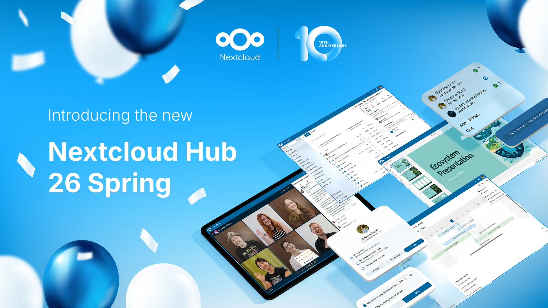 Principales nouveautés de Nextcloud Hub 26 Spring (v. 34)